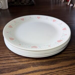 Corelle Corning FOREVER YOURS Dinner Plates 10 1/4" Set Of 9